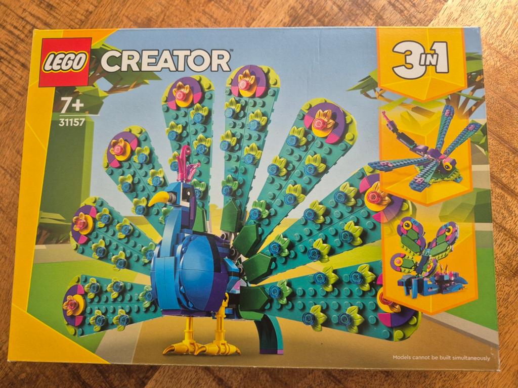 Lego Creator 3in1 Pauw Libelle Vlinder 31157, Lego, Compleet, Ophalen of Verzenden, Zo goed als nieuw