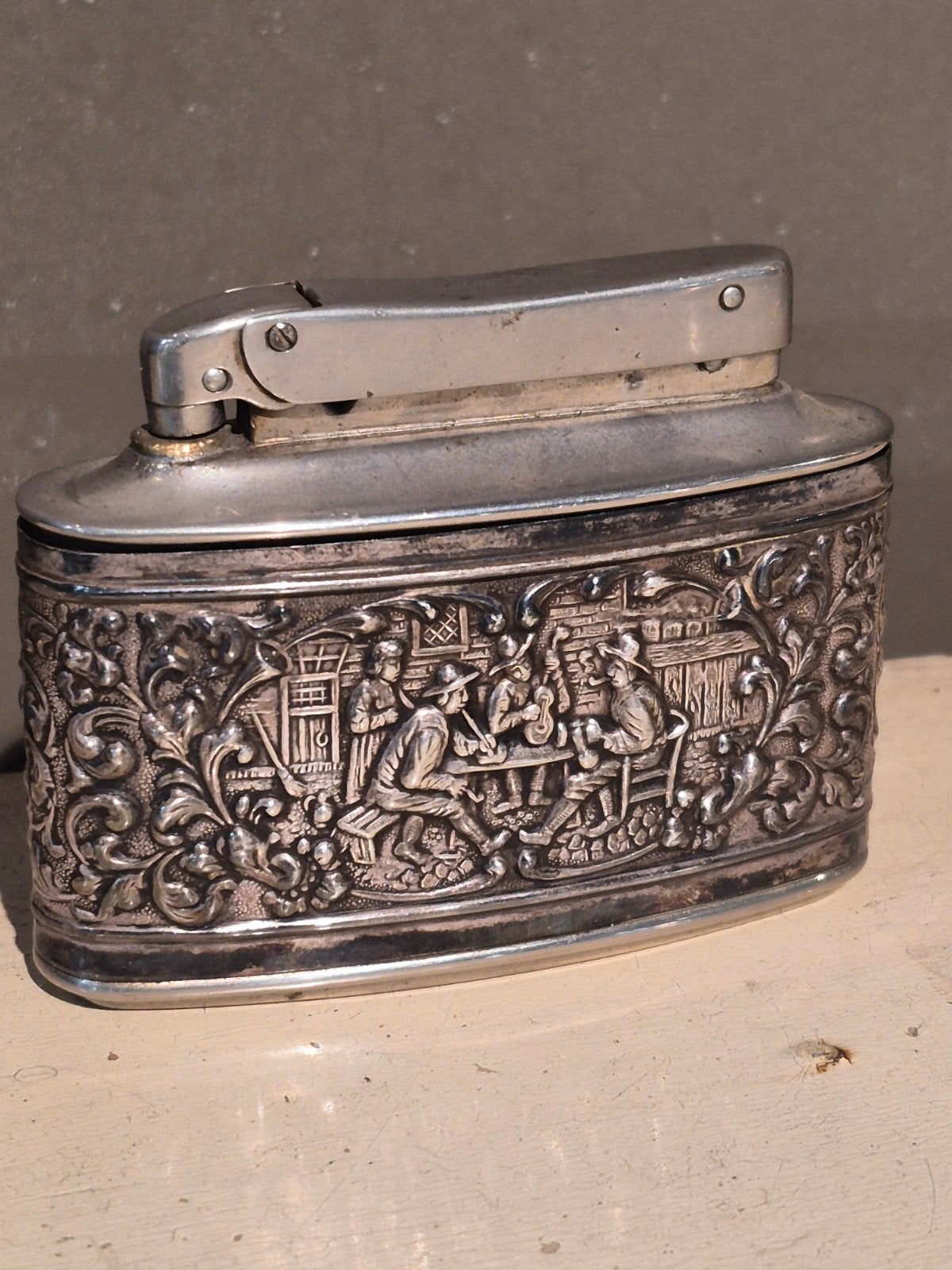 Vintage Mylflam Diplomat tafelaansteker, ca. 1955, Verzamelen, Ophalen, Gebruikt, Aansteker