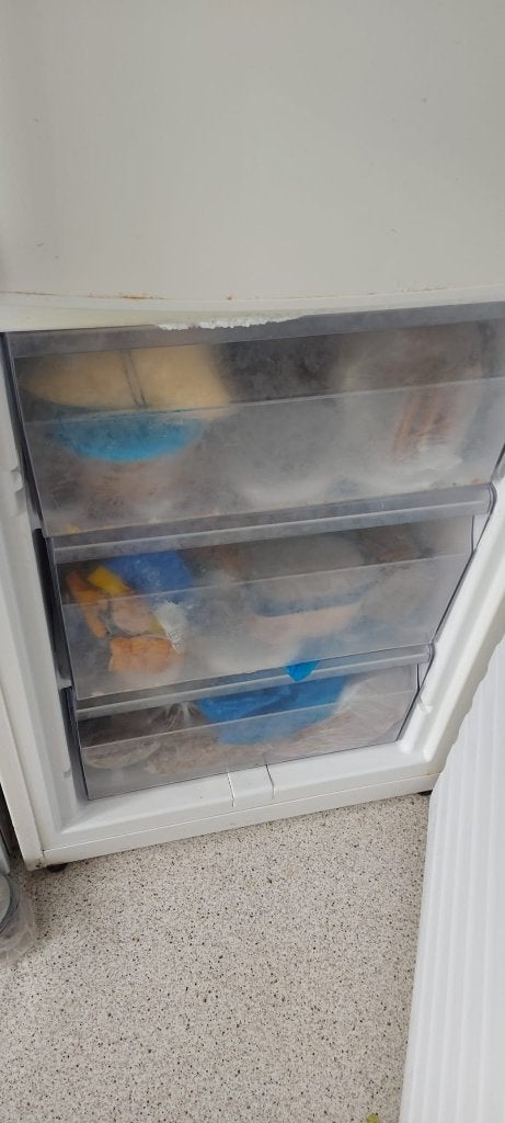 Koelkast met vriezer - Wit, Gebruikt, Ophalen, Gebruikt, Wit, 50 tot 100 cm