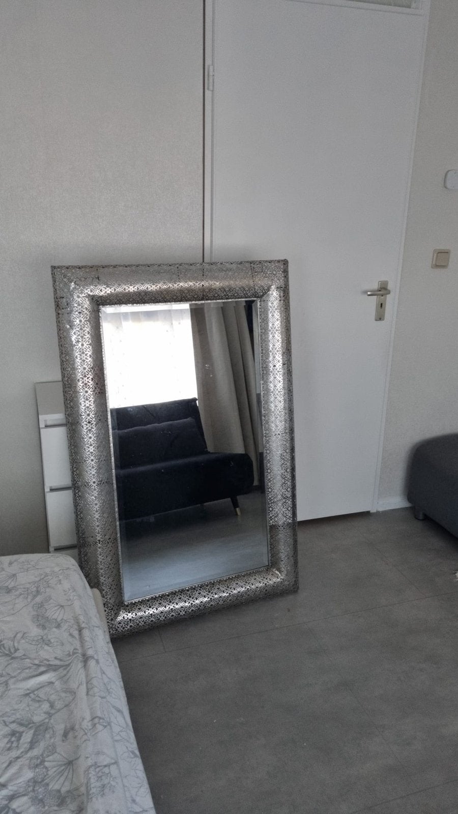 Wand spiegel arabisch, Ophalen of Verzenden, Zo goed als nieuw, Rechthoekig, Minder dan 100 cm