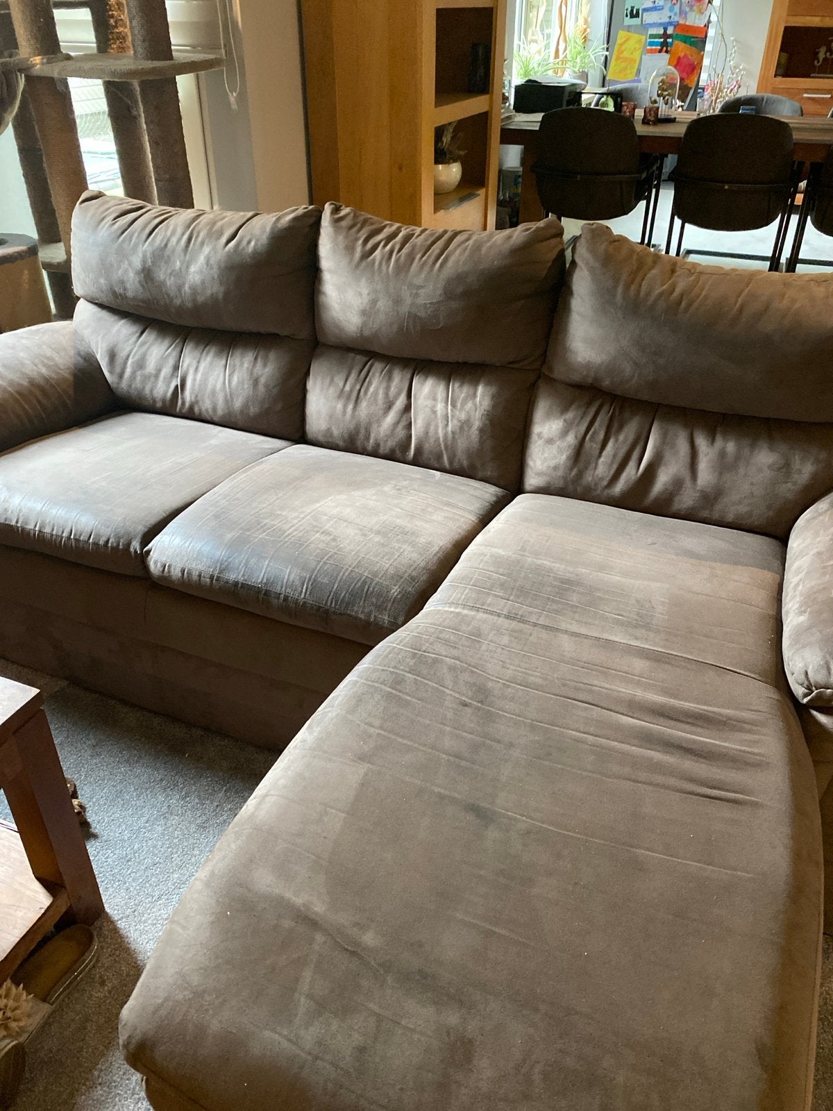 GRATIS HOEKBANK , Schaijk, Ophalen, Gebruikt, 150 tot 200 cm, Hoekbank