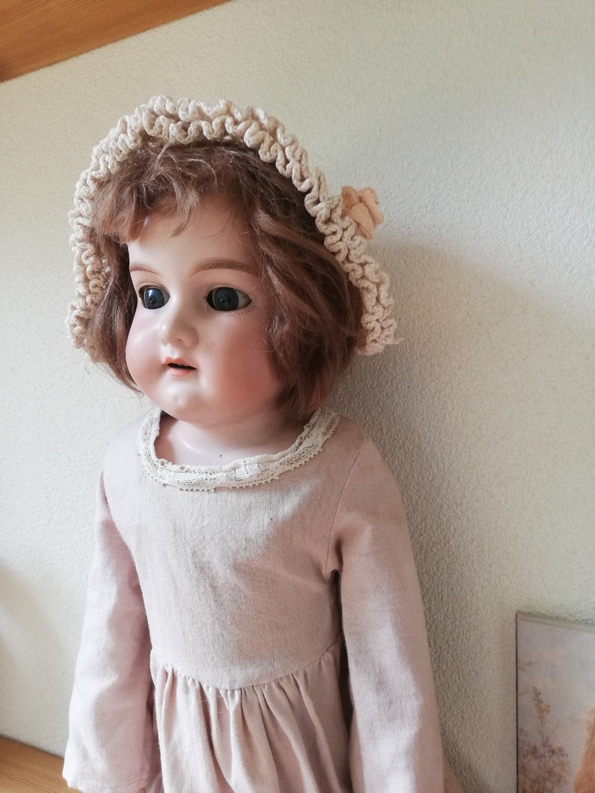 Antieke pop 55 cm.., Ophalen of Verzenden