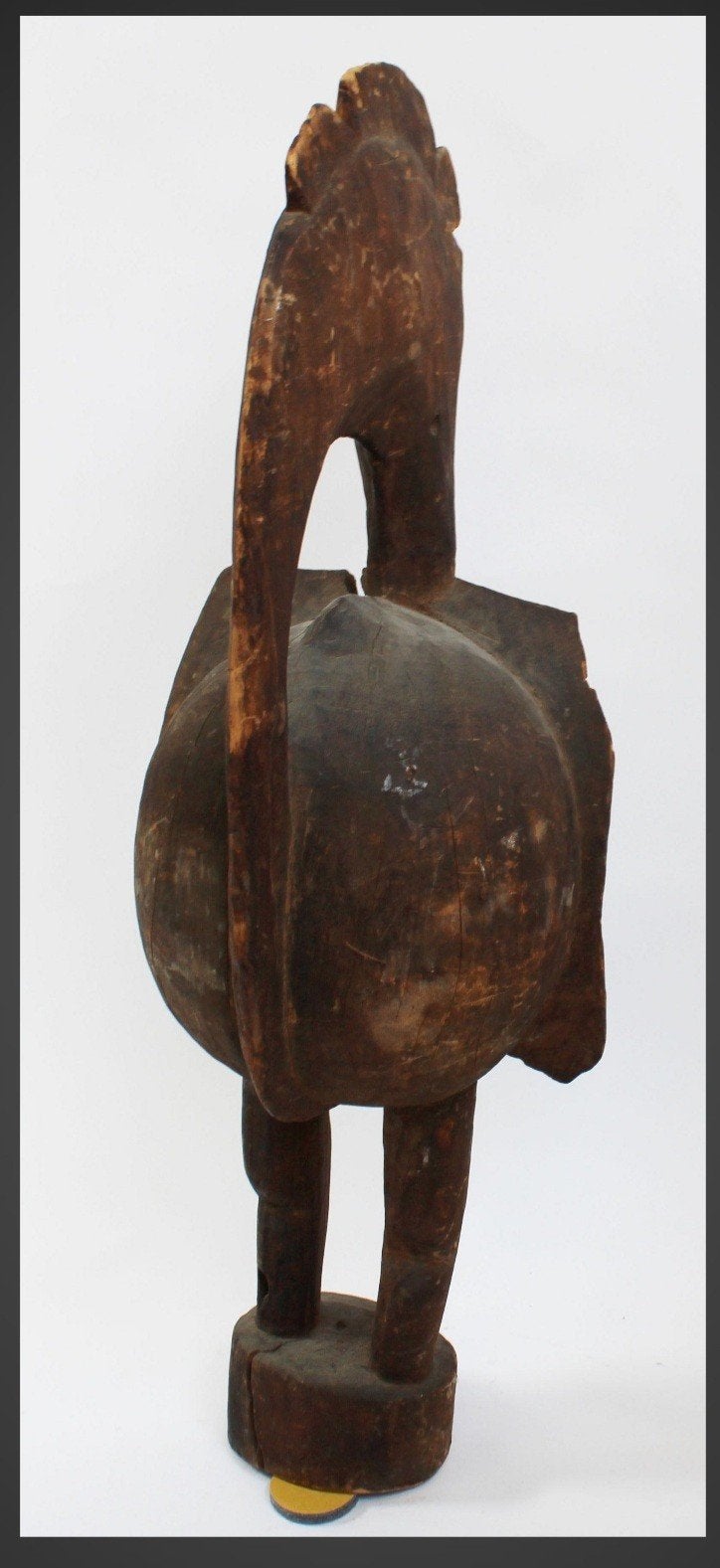 Grote neushoornvogel sculptuur uit Mali podo society, Ophalen