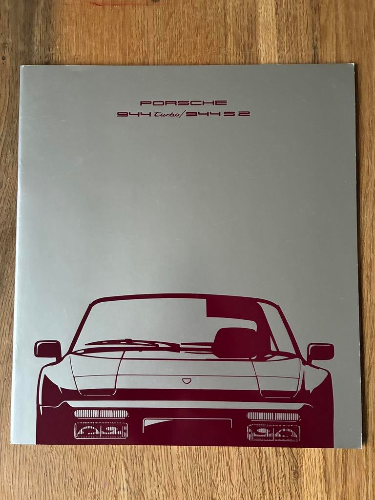 Porsche 944 Engelstalige brochure modeljaar 1990, Ophalen of Verzenden, Zo goed als nieuw, Porsche