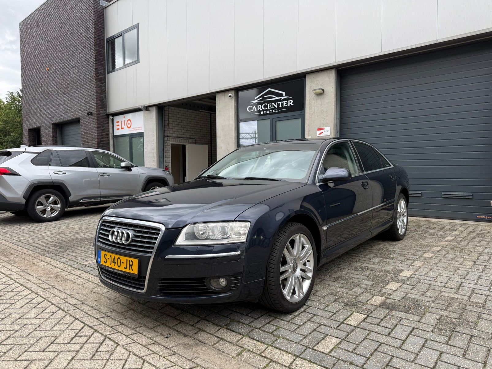 Audi A8 2006 3.2 FSI V6, Auto's, Audi, Zwart, Blauw, Bedrijf, Automatische klimaatregeling