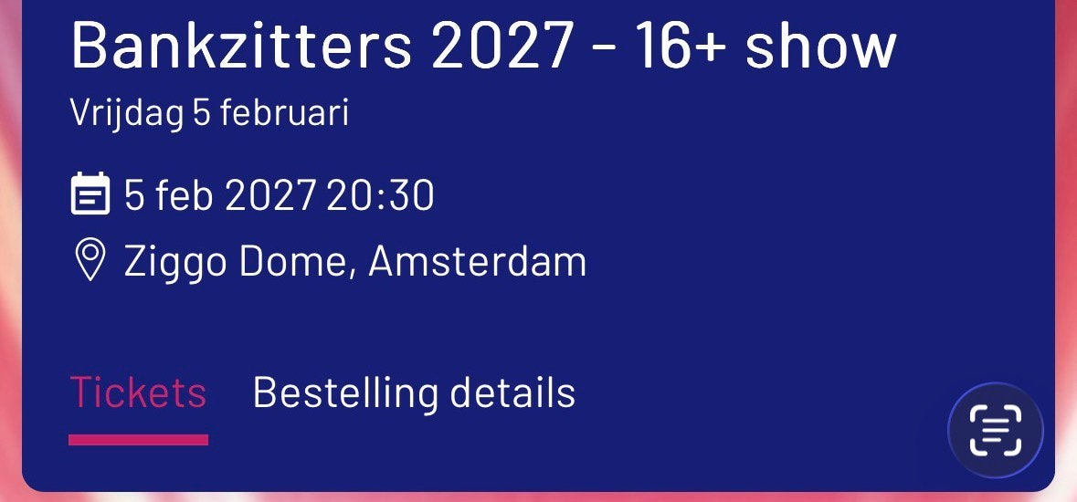 2 kaartjes tekoop bankzitters 5 februari, Tickets en Kaartjes, Twee personen