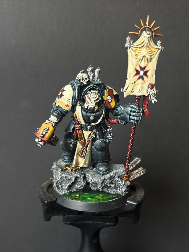 Geschildert Black Templar Terminator Ancient Warhammer 40k, Ophalen of Verzenden, Gebruikt, Groter dan 1:35, Figuur of Figuren