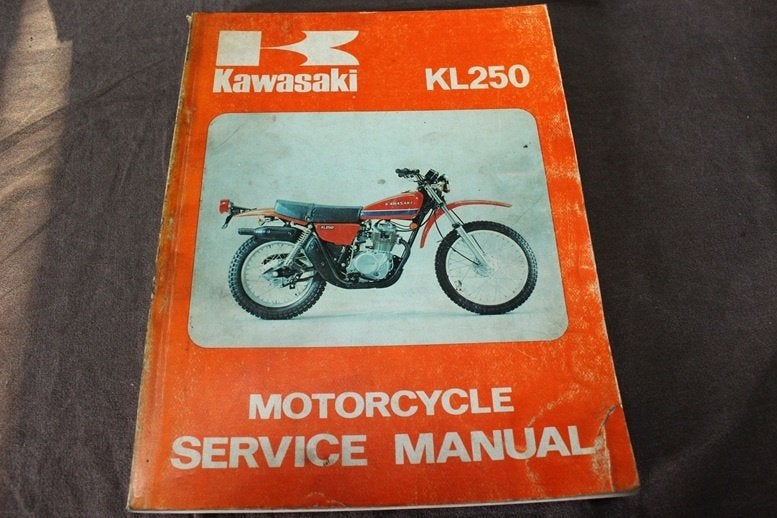 Kawasaki KL250 1977 motorcycle service manual KL 250, Ophalen of Verzenden, Kawasaki