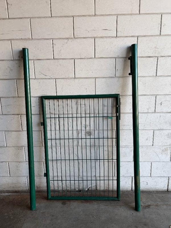 2e keus Enkele Tuinpoort 90 x 125 cm – Groen RAL6005, Ophalen, Minder dan 100 cm, 100 tot 150 cm, Zo goed als nieuw