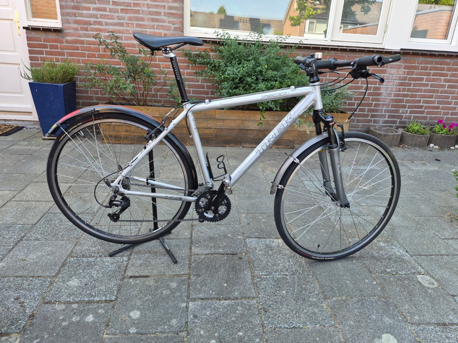 Trek Hybride Fiets - Maat 51cm, 28 inch, Gebruikt, Vering, Velgrem