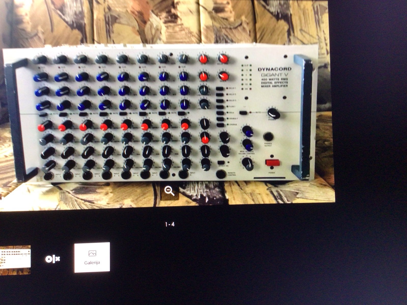 Dynacord Powermixer Gigant V 400 Watt -  + Effecten, Muziek en Instrumenten, Ophalen, Gebruikt, 10 tot 20 kanalen, Microfooningang