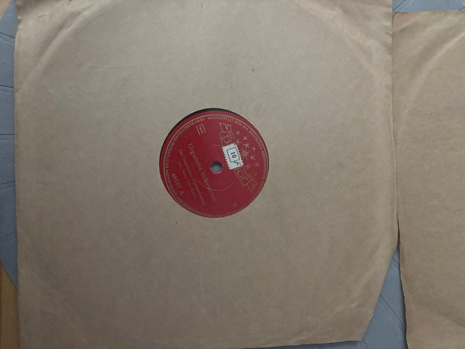 Diverse 78 toeren 10 inch (2) licht genre, Cd's en Dvd's, Gebruikt, 10 inch, Originele persing, Ophalen of Verzenden