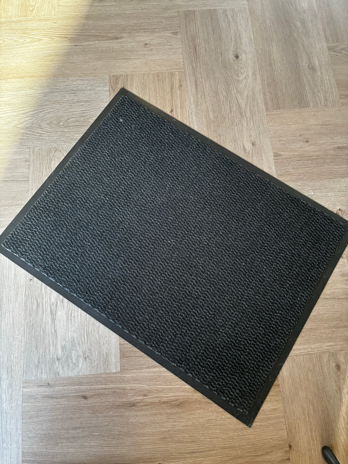 Schoonloopmat 58,5 x 78 cm - Zwart, Tuin en Terras, Deurmatten, Binnen, Gebruikt, Nylon, Schoonloopmat