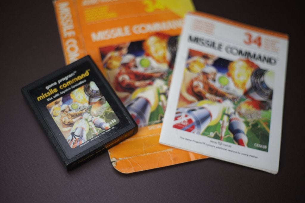 Missile Command (1980)  - Game voor Atari 2600, Spelcomputers en Games, Games | Atari, Gebruikt, Atari 2600, Shooter, 1 speler