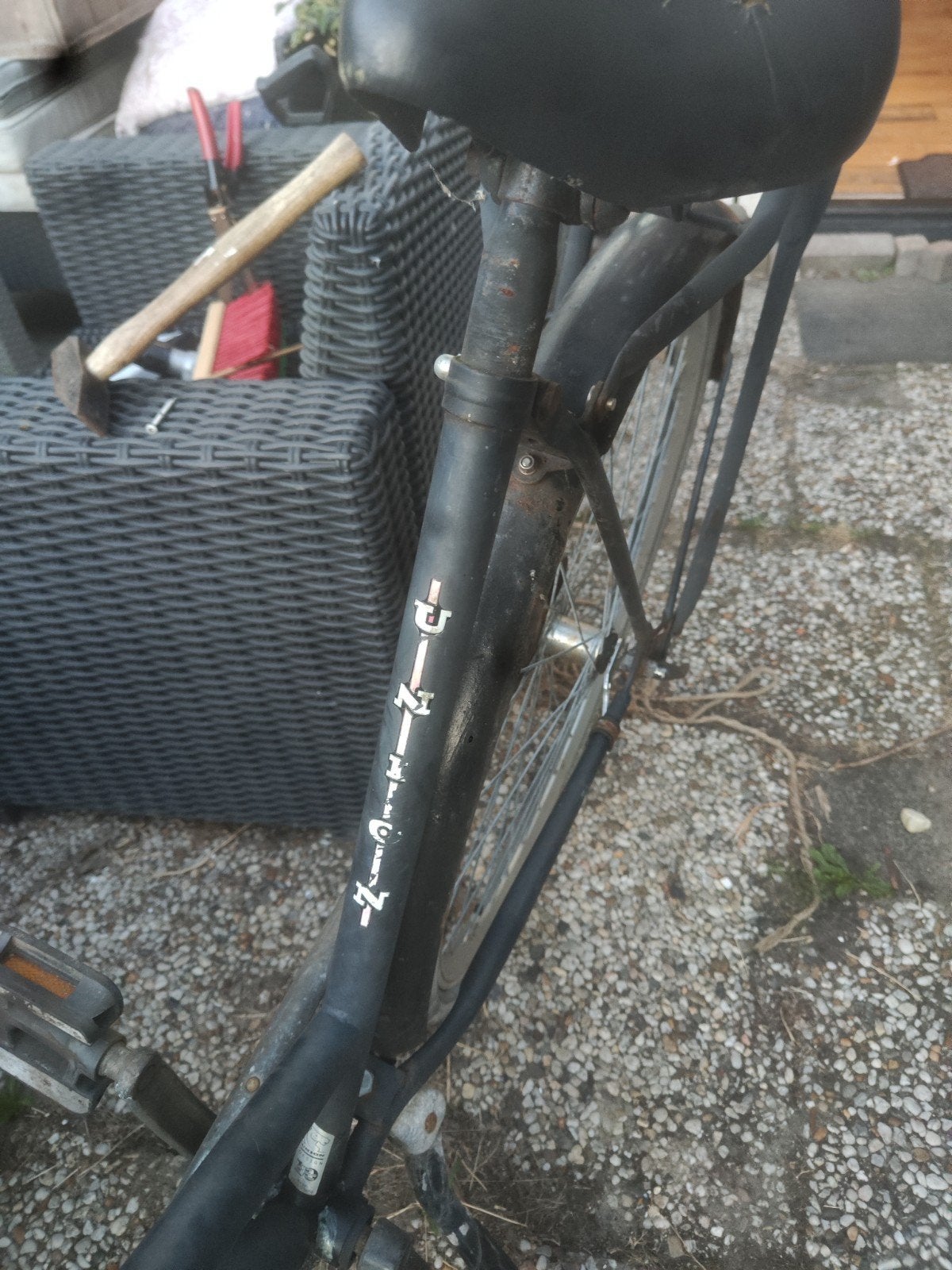 Union transportfiets met voordrager, Overige merken, Velgrem, Ophalen of Verzenden, 53 tot 56 cm