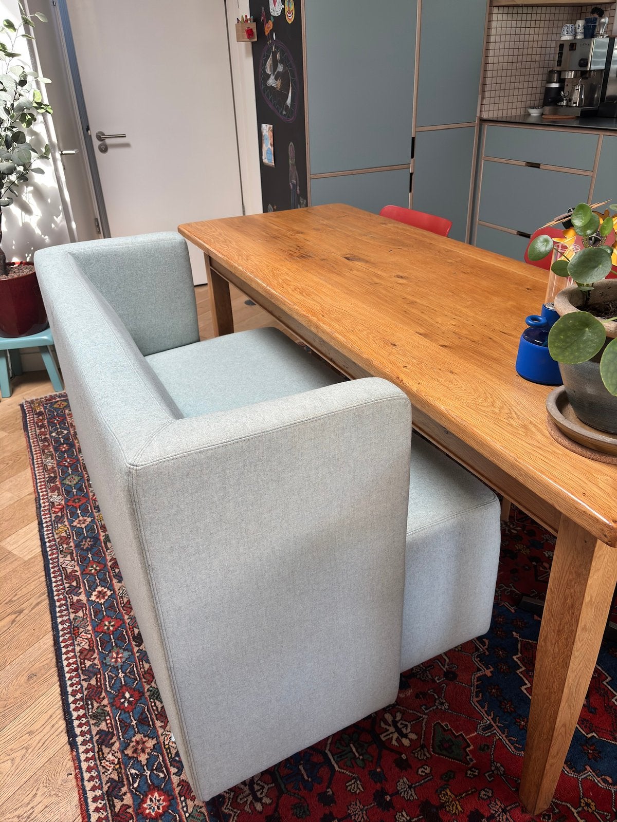 (Eettafel)Bankje op wielen - inspiratie: Linteloo, Huis en Inrichting, Banken | Bankstellen, Ophalen, Linteloo, Tweepersoons, 75 tot 100 cm