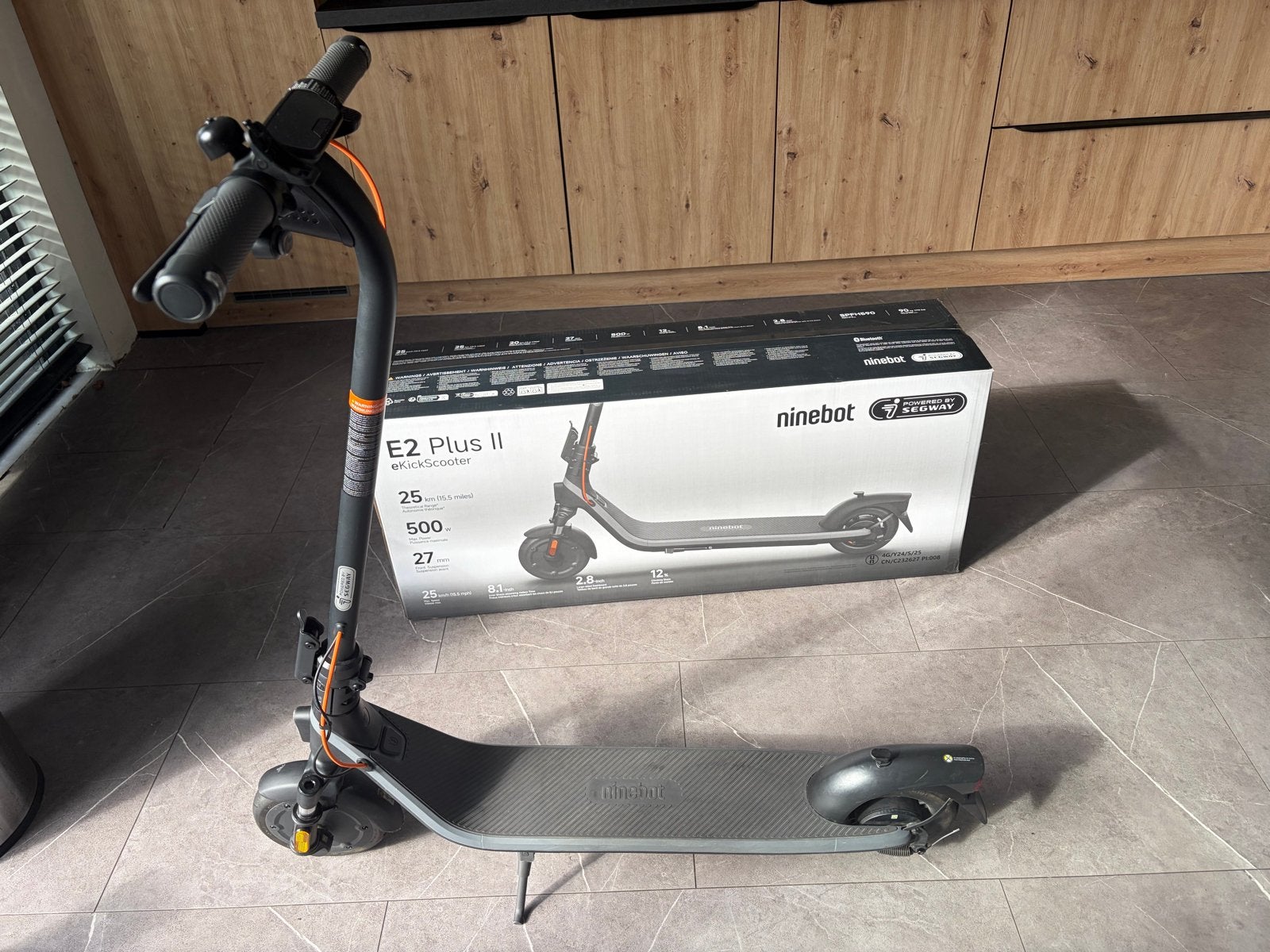 Segway Ninebot E2 Plus II Elektrische Step Z.G.A.N., Ophalen of Verzenden, Zo goed als nieuw, Elektrische step (E-scooter)