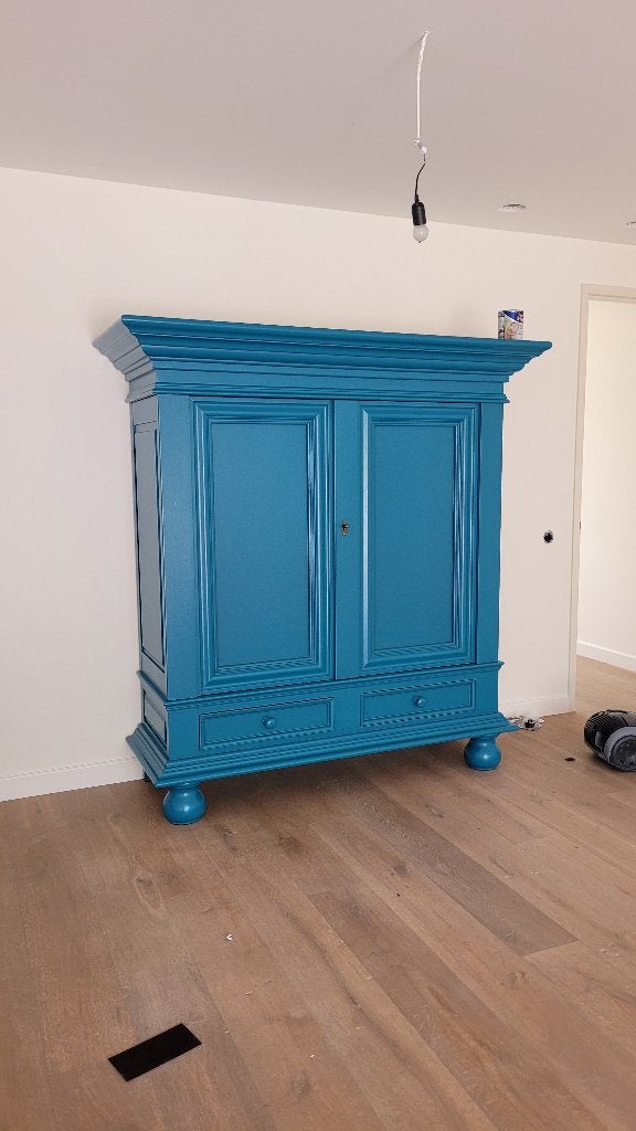 Landelijke brocante houten eiken kasten kamerkast buffetkast, Huis en Inrichting, Kasten | Wandmeubels, Ophalen, Zo goed als nieuw