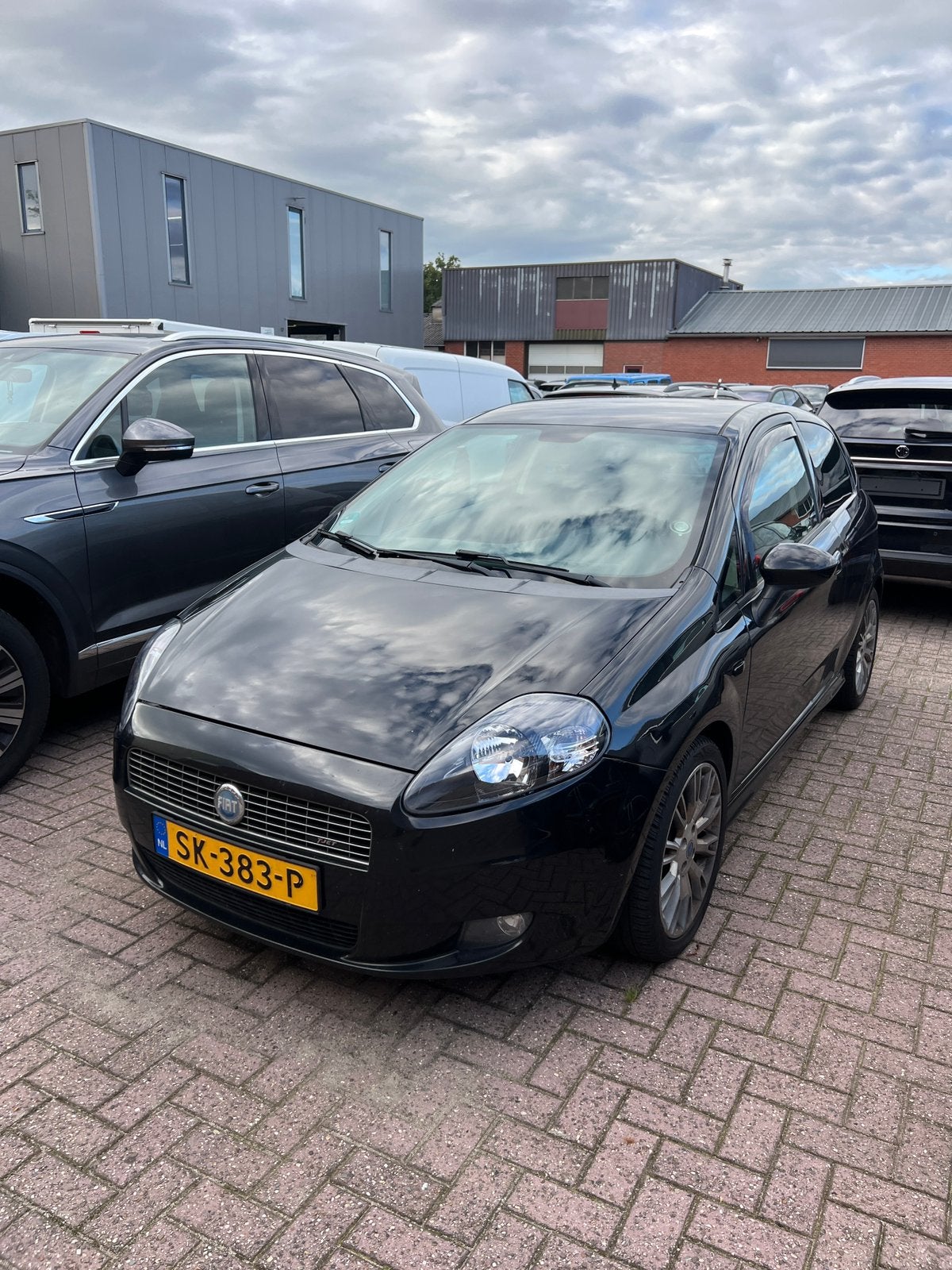 Fiat Punto 1.4 16V T-jet sport | 2007 | motorschade, Auto's, Voorwielaandrijving, Zwart, 4 cilinders, Handgeschakeld