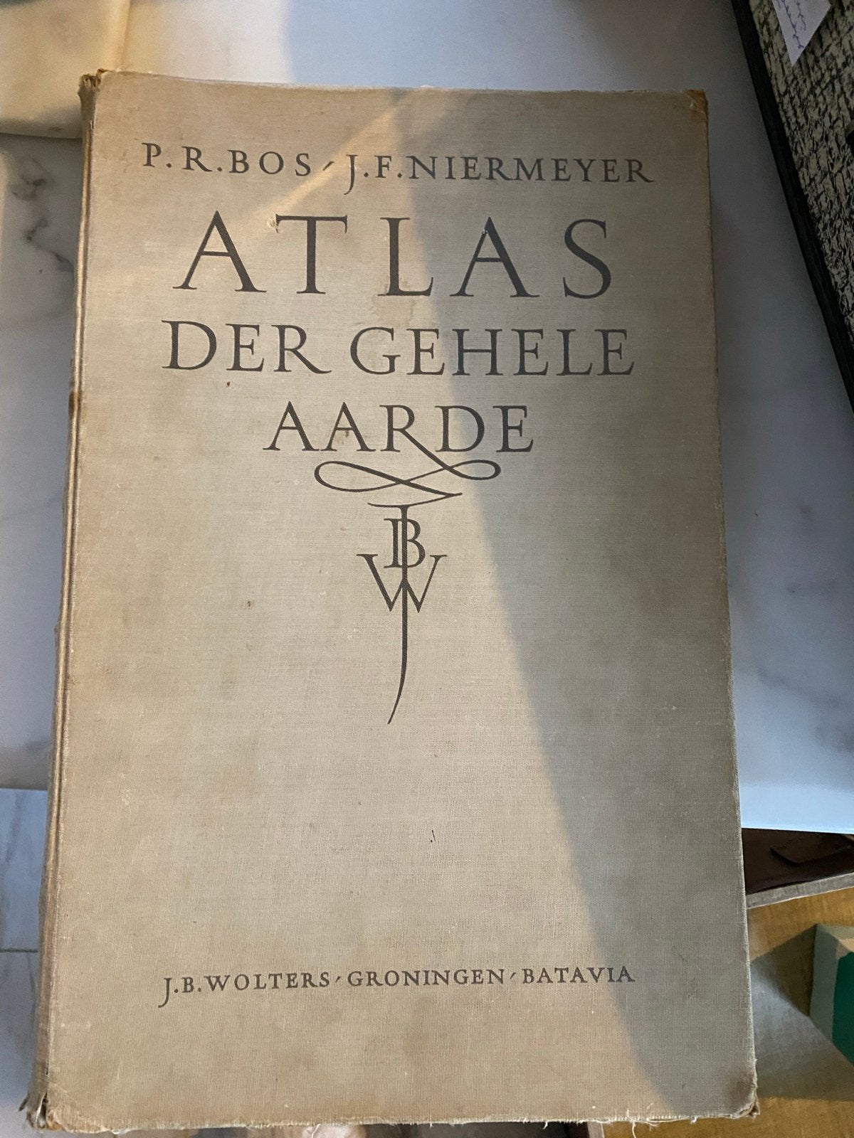 Atlas der Gehele Aarde - P.R. Bos J.F. Niermeyer, Gelezen, Bosatlas, Ophalen of Verzenden, 1800 tot 2000