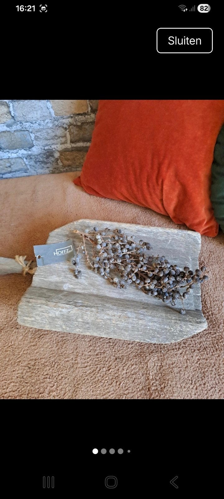 Hoffz oude houten meelschep, Ophalen of Verzenden, Nieuw