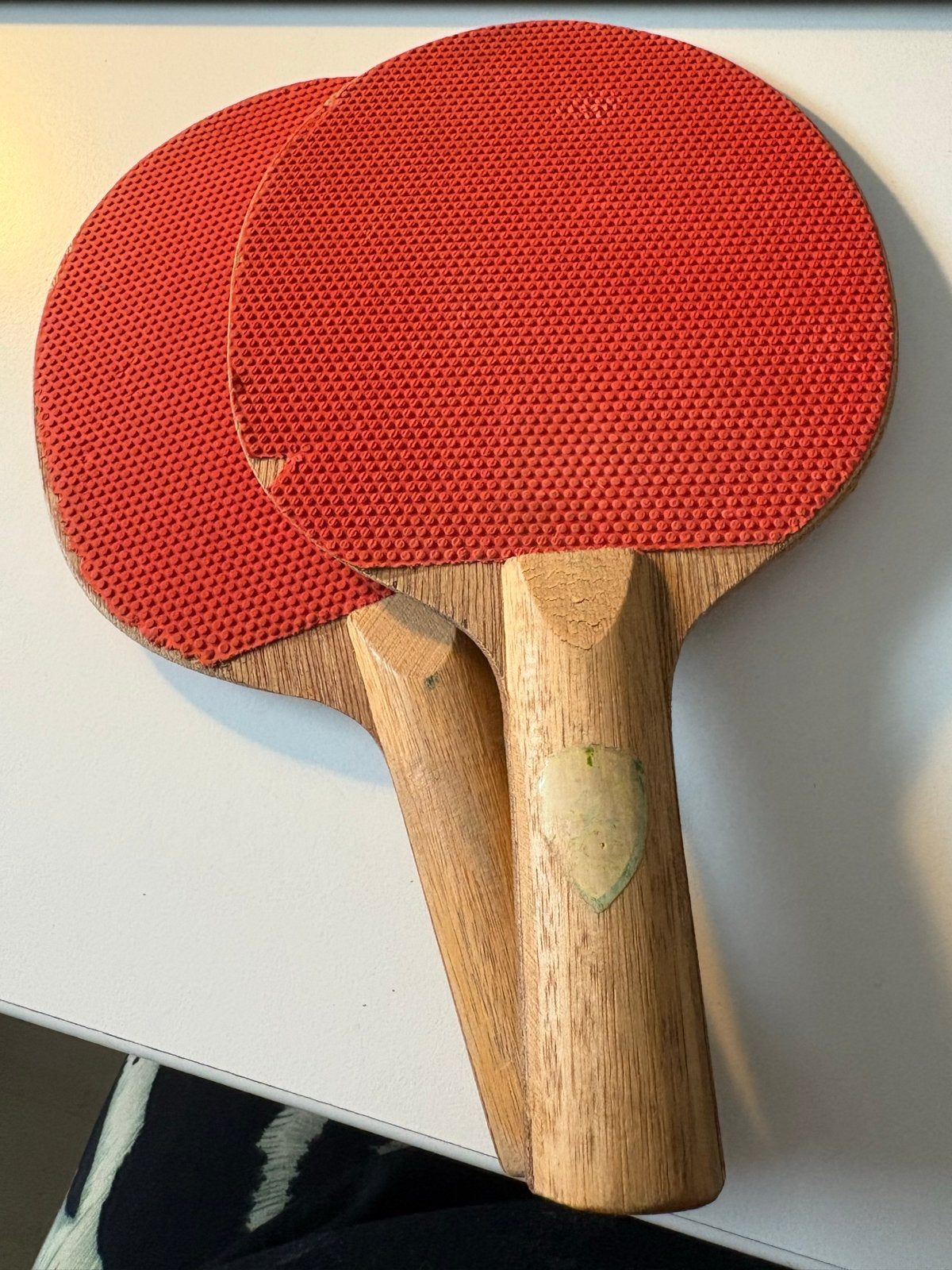 Tafeltennisbatjes en balletjes set, Ophalen of Verzenden, Gebruikt, Net, Batje(s) of Balletje(s)