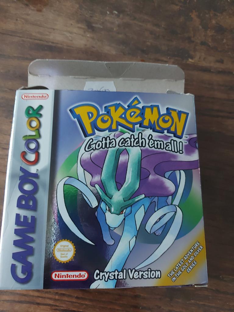 Pokémon Crystal Version - Game Boy Color (CIB), Spelcomputers en Games, 1 speler, Ophalen of Verzenden, Zo goed als nieuw, Role Playing Game (Rpg)