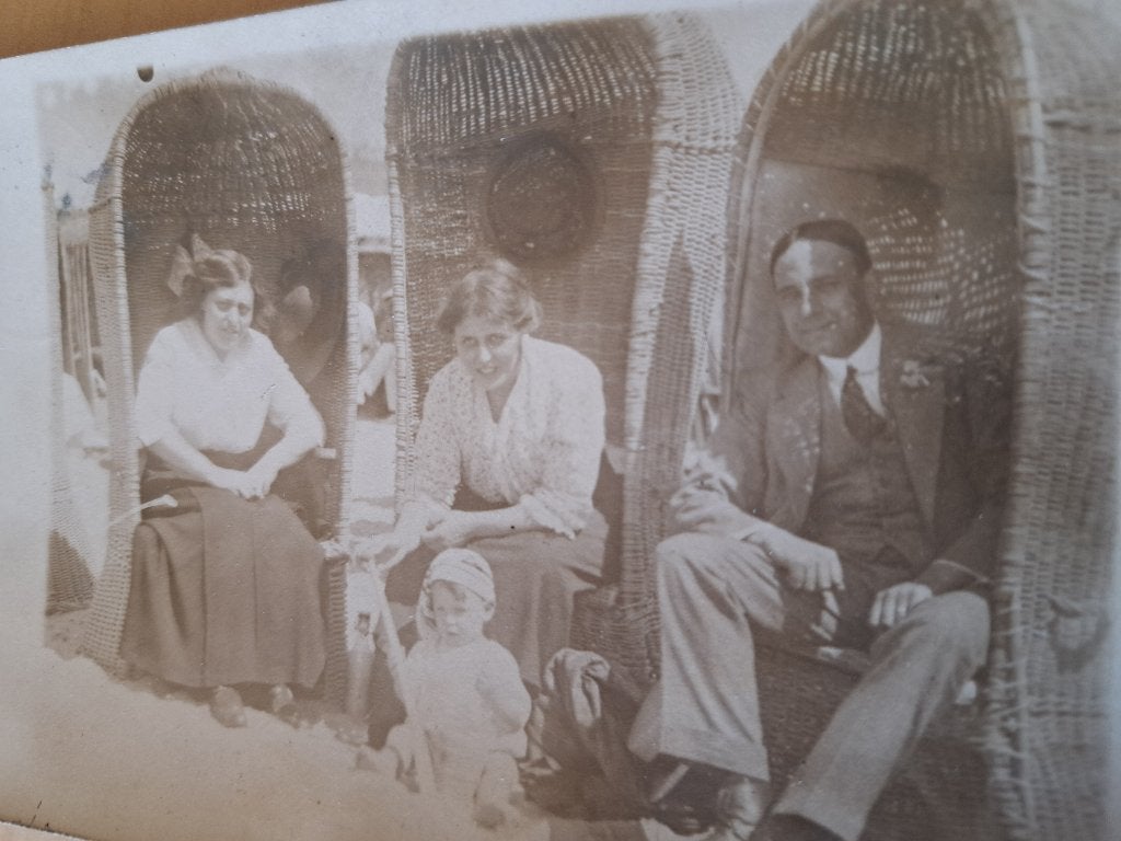 Foto Aaltenaren dagje strand in 1904, Verzenden, Voor 1940, Gebruikt, Prent