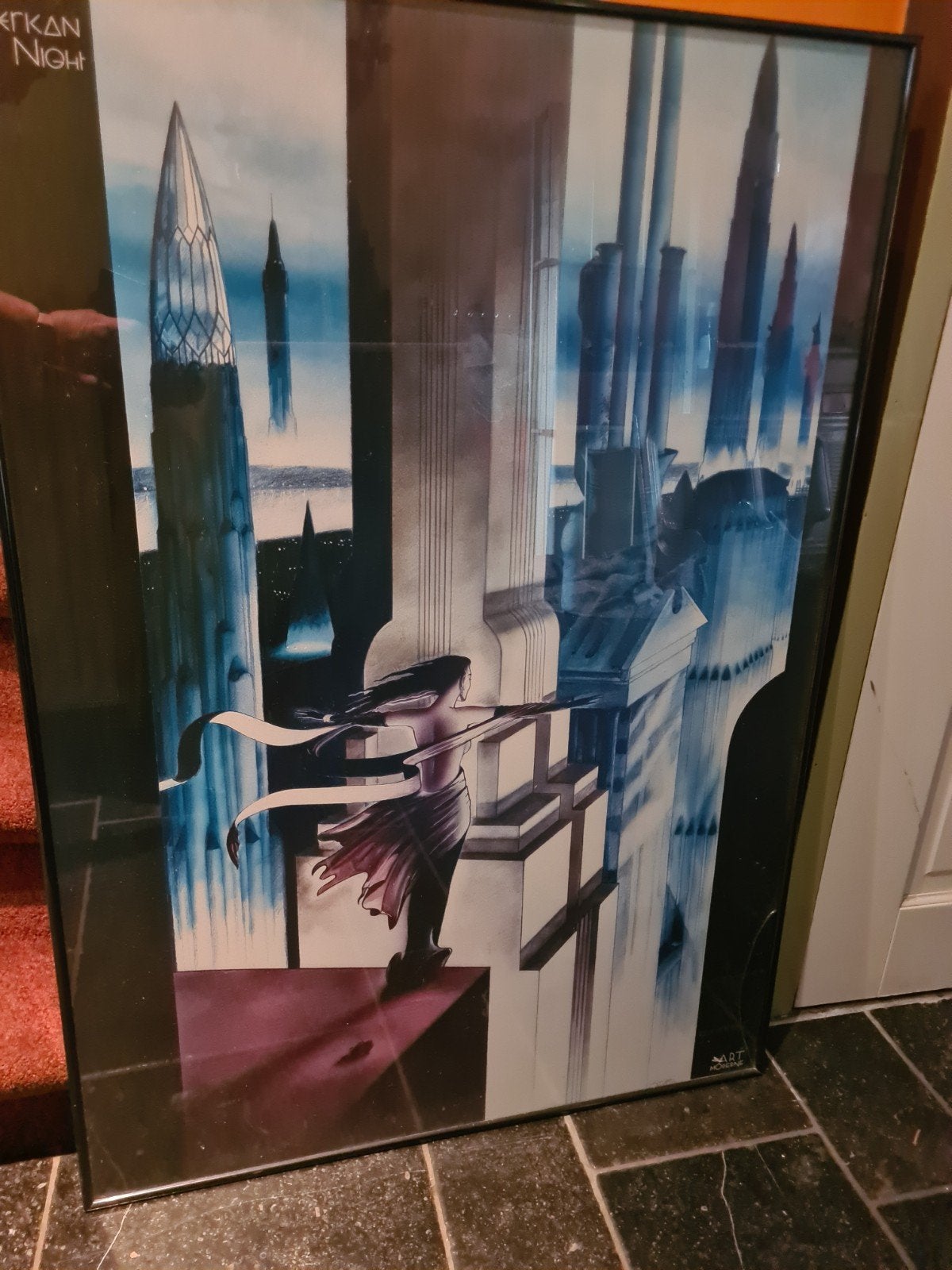 Poster 'American Night' met lijst, Verzamelen, Posters, Ophalen, Met lijst, A1 t/m A3, Overige onderwerpen