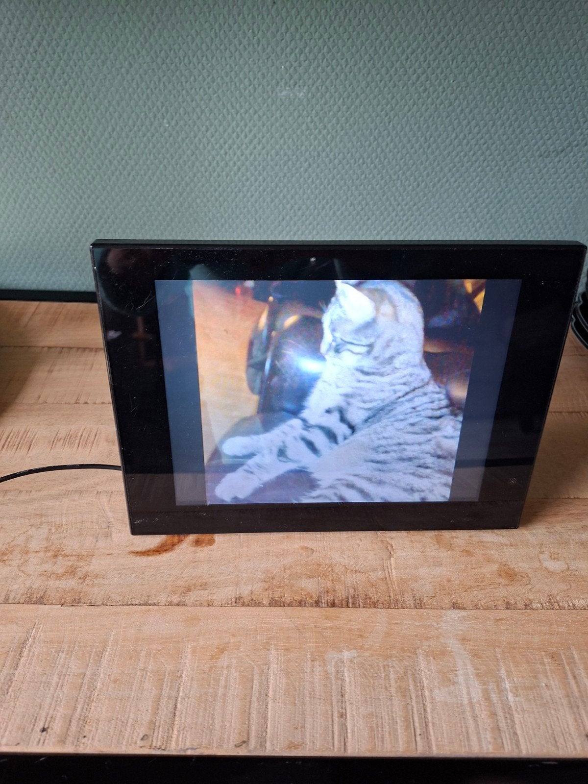 Digi Frame, Ophalen of Verzenden, Gebruikt, Braun