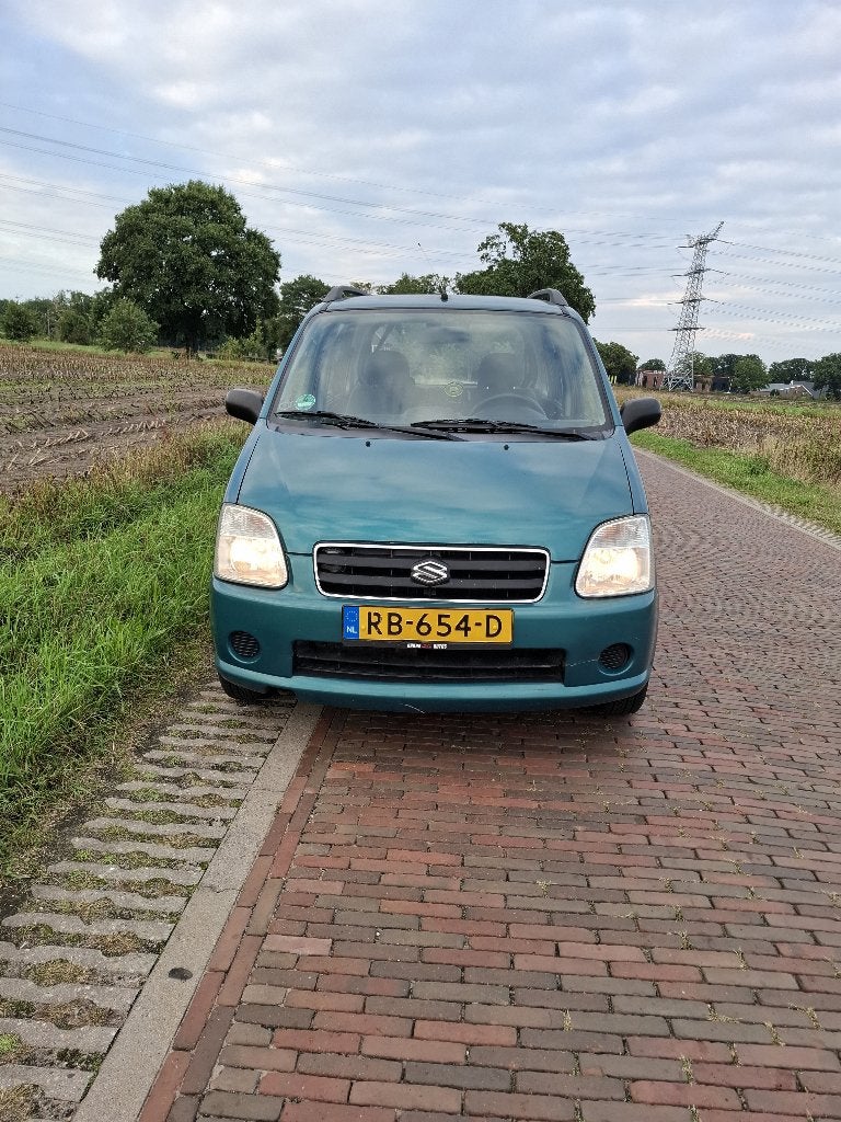 Suzuki Wagon R+ 1.3 GLX 2004 Groen, Auto's, Voorwielaandrijving, 40 €/maand, Wagon R+, Handgeschakeld