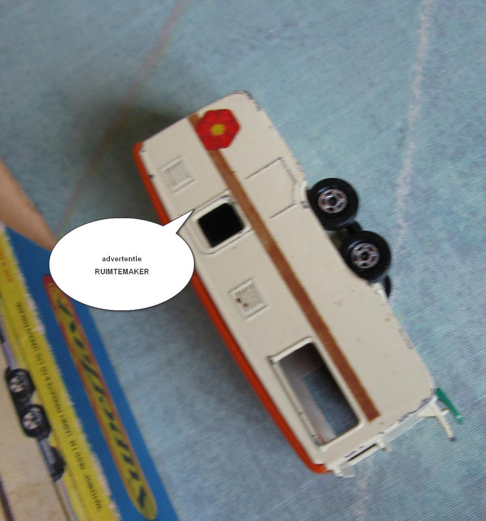 Matchbox Superfast no.57 Trailer Caravan + org.doosje, Ophalen, Zo goed als nieuw, Auto, Matchbox