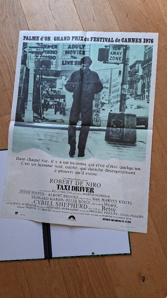 Classic Filmposter Taxi driver - 1976, Ophalen of Verzenden, A1 t/m A3, Film en Tv, Rechthoekig Staand