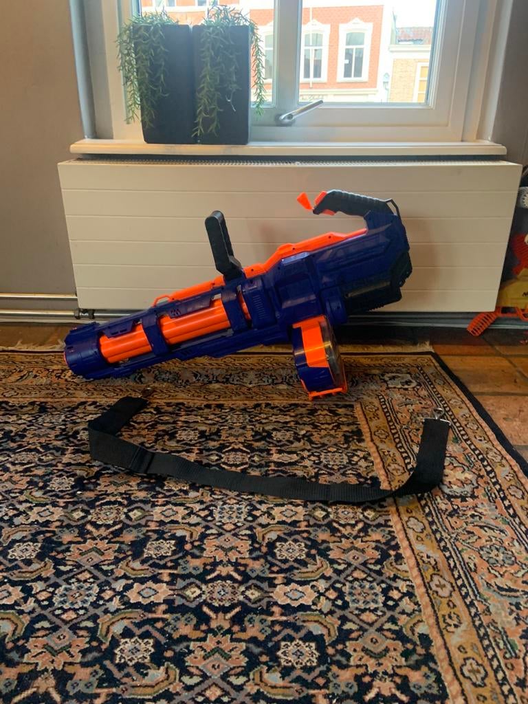 Nerf geweer minigun, Ophalen of Verzenden, Gebruikt