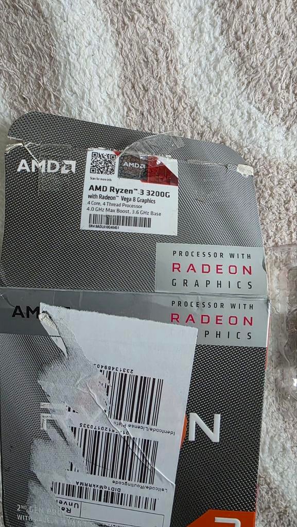 AMD Ryzen 3 3200G Processor, Computers en Software, Gebruikt, 4-core, Ophalen of Verzenden, AMD Ryzen 3 3200G