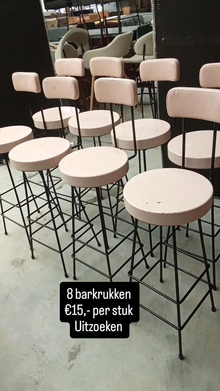 diversen barkrukken uitzoeken voor €15,- per stuk, Huis en Inrichting, ., 60 tot 90 cm, Ophalen of Verzenden, .