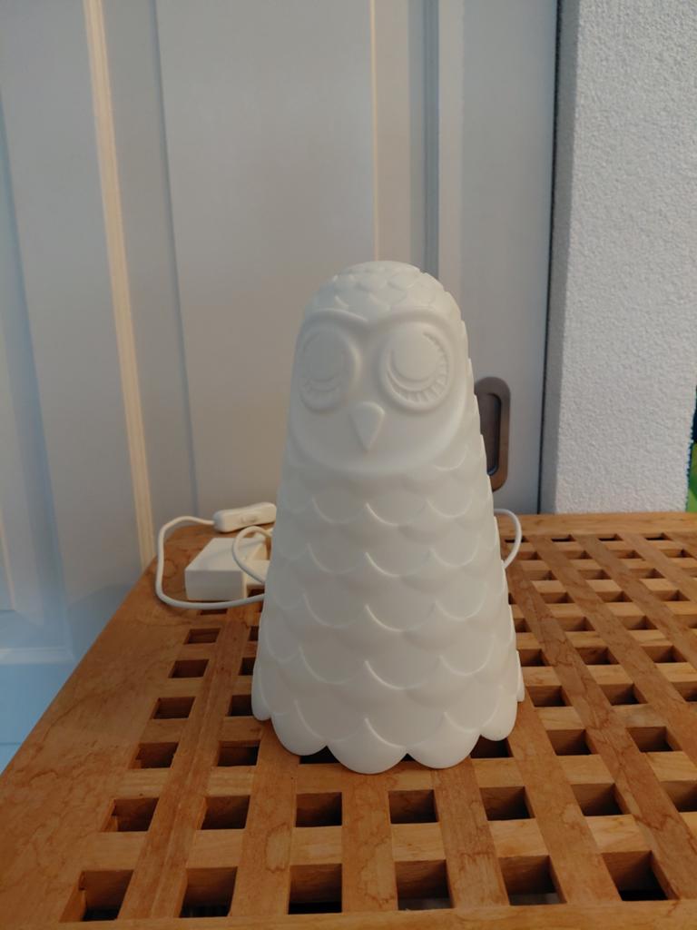 Lamp ikea wit uil, Ophalen of Verzenden, Zo goed als nieuw, Minder dan 50 cm