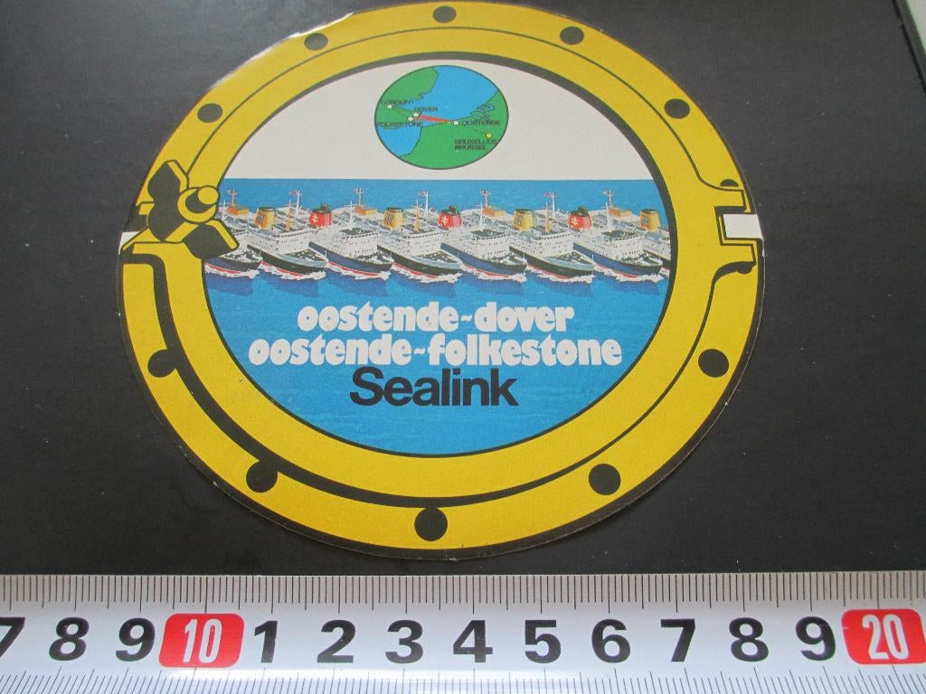 sticker ferry sealink oostende dover / folkestone *, Ophalen, Zo goed als nieuw