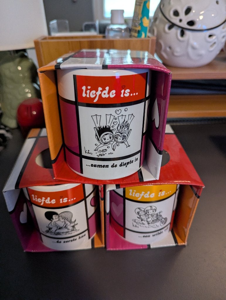 Liefde is Mokken, Huis en Inrichting, Overige merken, Nieuw, Overige stijlen, Aardewerk