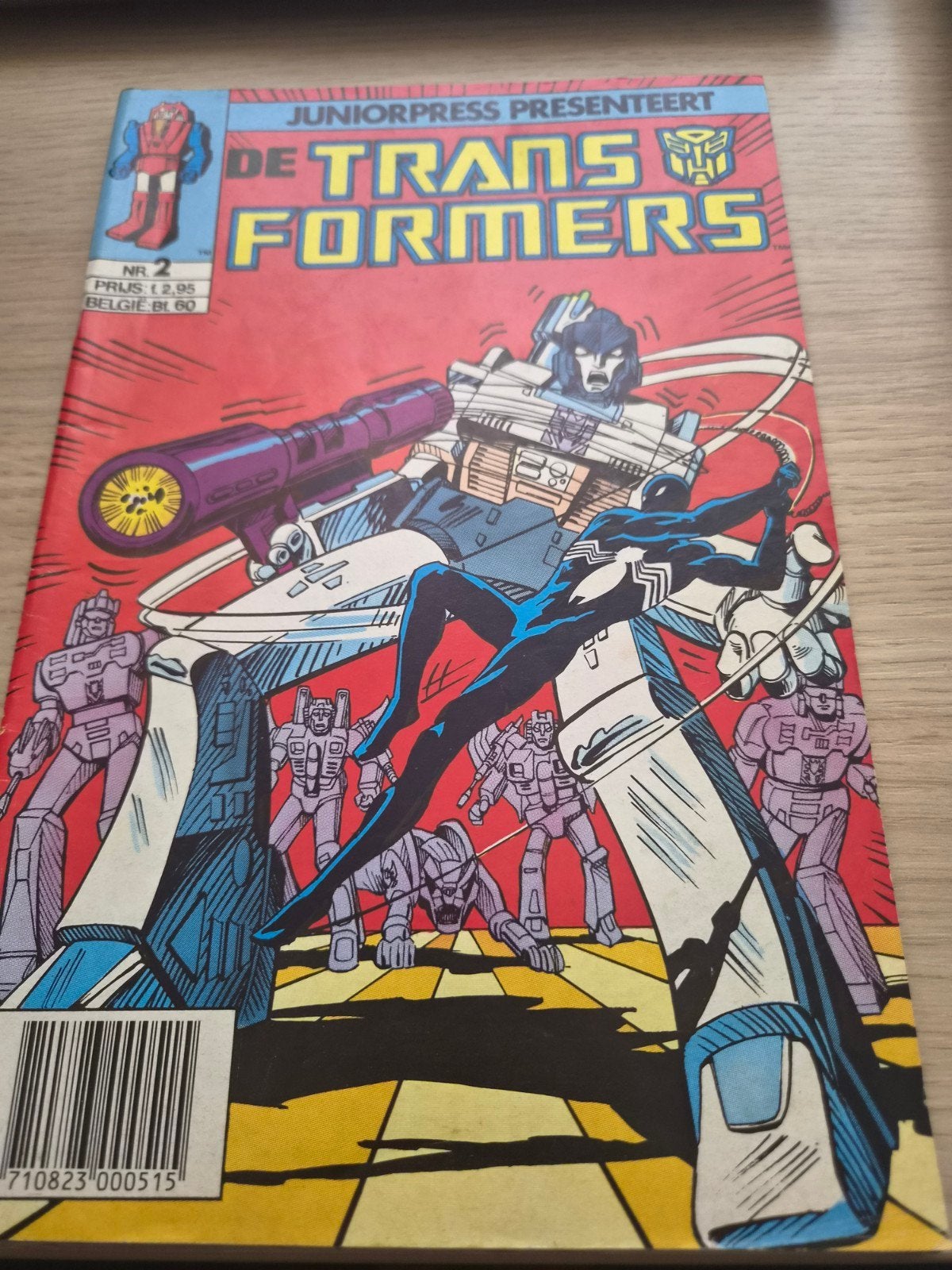 De Transformers Juniorpress nr. 2 - Vintage stripboek, Overige generaties, Ophalen of Verzenden, Gebruikt, Overige rassen