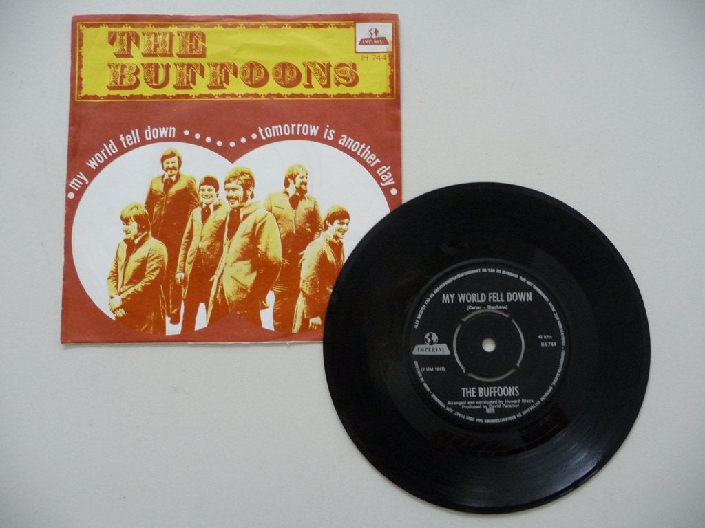 single THE BUFFOONS - MY WORLD FELL DOWN- IMPERIAL REC. 1967, Cd's en Dvd's, Gebruikt, 7 inch, Ophalen of Verzenden, Pop