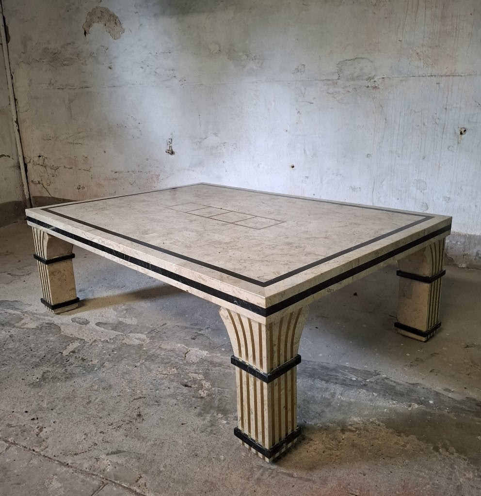 coffeetable salontafel maitland smith 90's design, Huis en Inrichting, Tafels | Bijzettafels, Ophalen, Zo goed als nieuw, 75 cm of meer