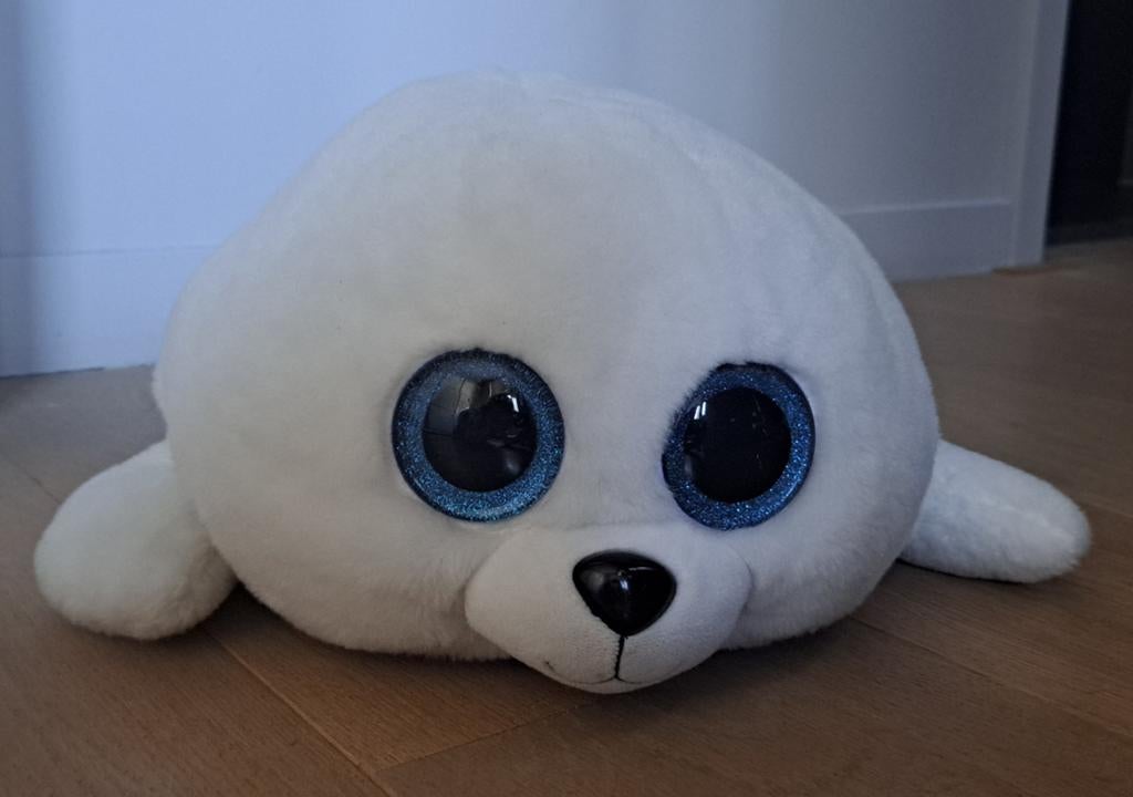 Ty Beanie Boo Icy de Zeehond - lengte: 52cm., Overige karakters, Overige typen, Ophalen of Verzenden, Middelgroot (20 tot 80 cm)