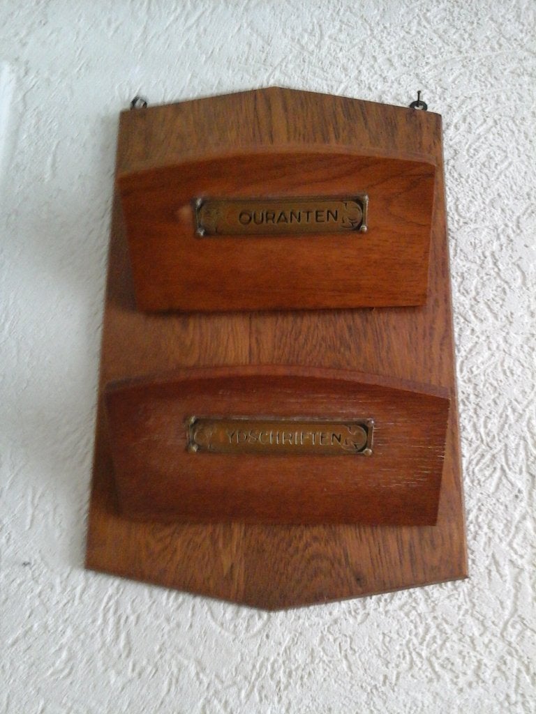 krantenhanger, Gebruikt, Overige typen, Hout, Vintage