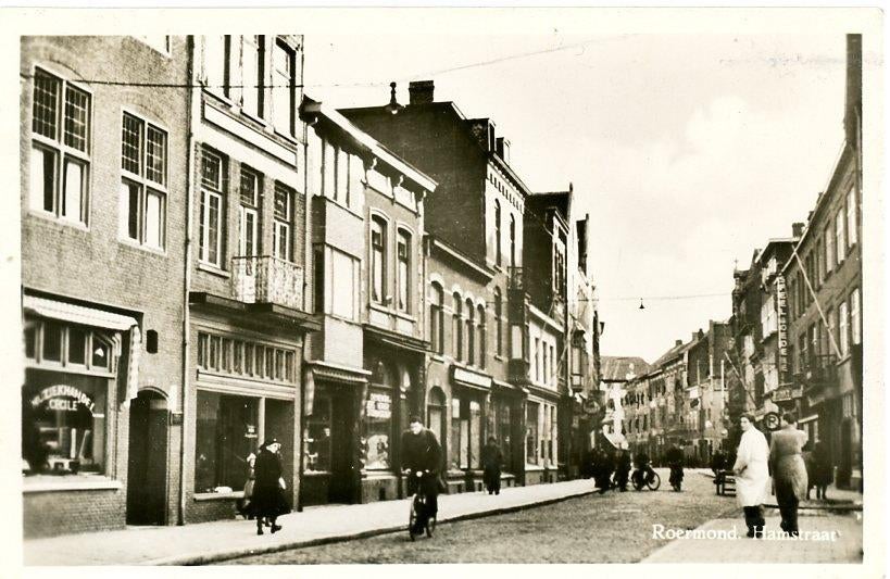 Roermond  Hamstraat, Ophalen of Verzenden, 1940 tot 1960, Gelopen, Limburg