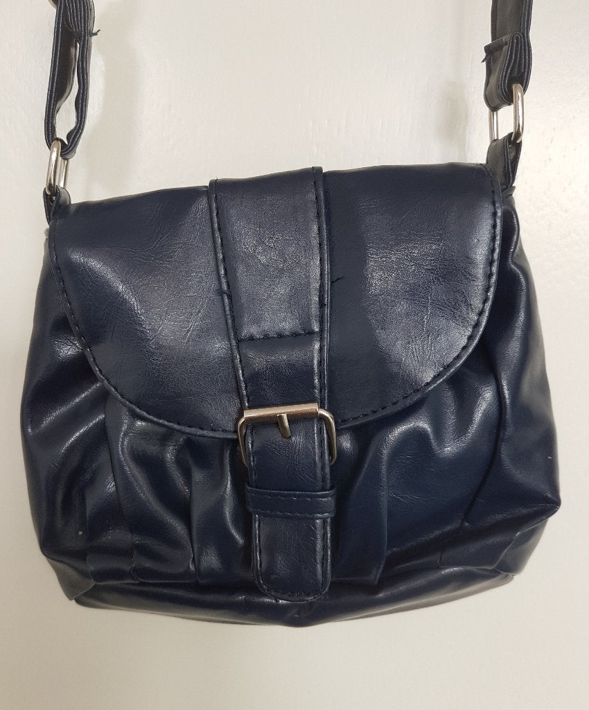 Schoudertasje, klein, donker blauw. Tas, Ophalen of Verzenden, Nieuw, Blauw