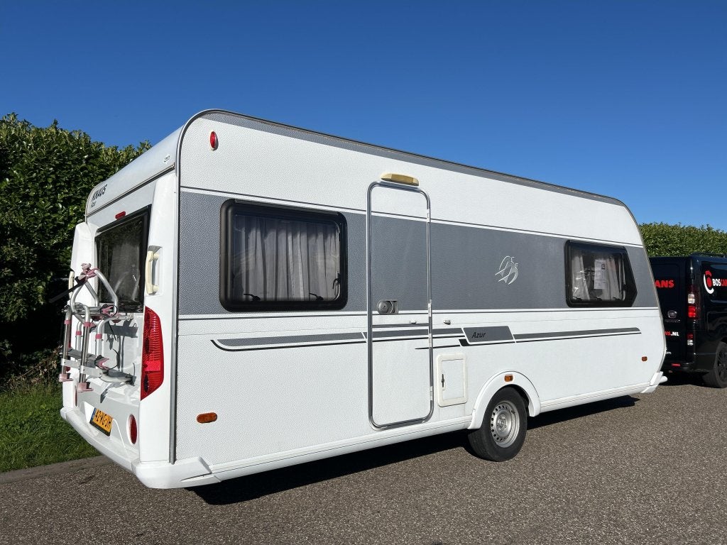 KNAUS 530 TL 2011 VOORTENT, ENKELE BEDDEN, Caravans en Kamperen, Rondzit, Bedrijf, Fietsenrek, Knaus