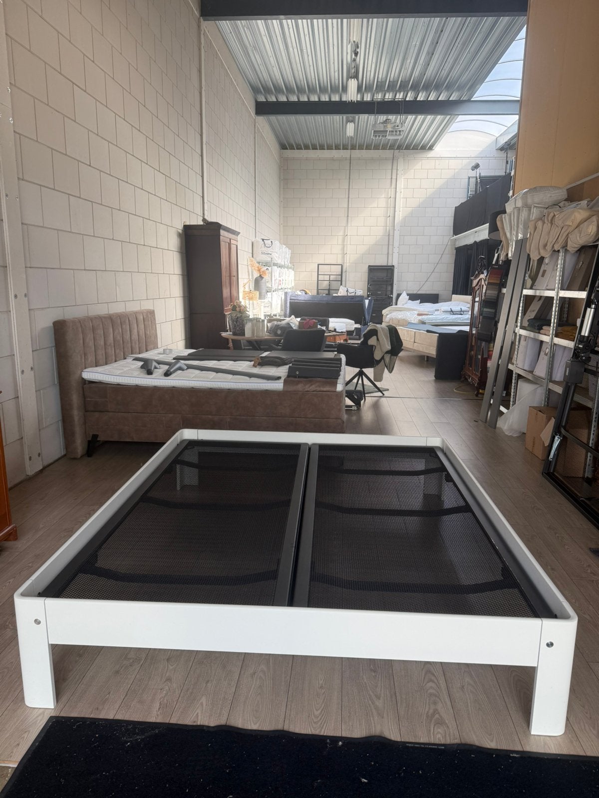 Buitenkansje - Auping PureWhite 180x210 hoog, Verstelbaar, 210 cm, Tweepersoons, Ophalen of Verzenden
