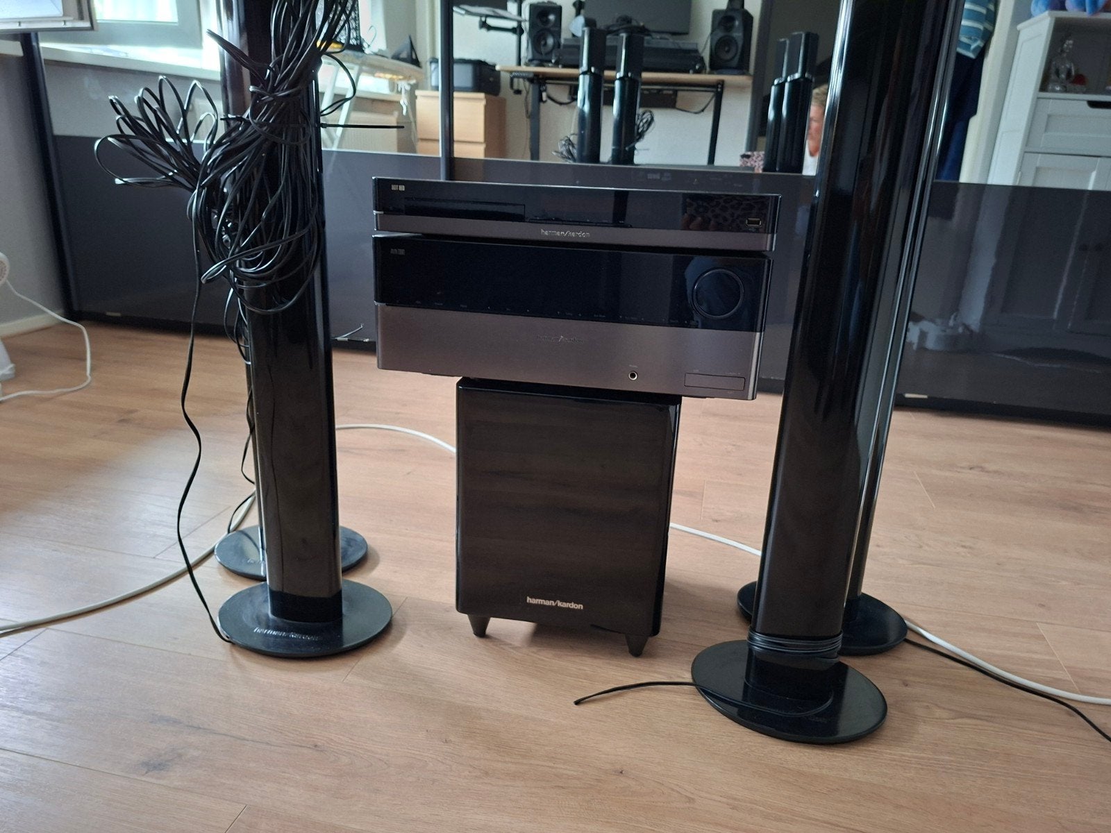 Compleet Harman Kardon Home Cinema Set met 4 speakers, Ophalen, Gebruikt, 5.1-systeem, Overige merken