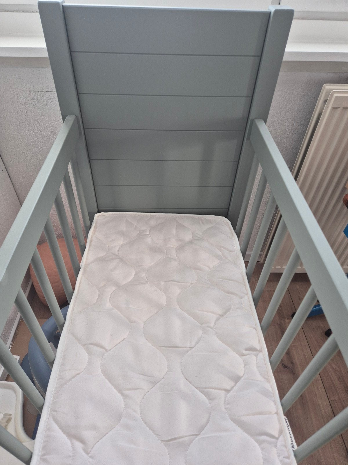 Wieg Kidsmill Noa Babypark, kleur seagreen, Ophalen, Gebruikt